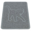 Trixie kattenbakmat kattensilhouet pvc lichtgrijs
