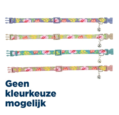Trixie kattenhalsband bloemen motief assorti