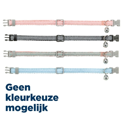 Trixie kattenhalsband hanenpoot motief assorti