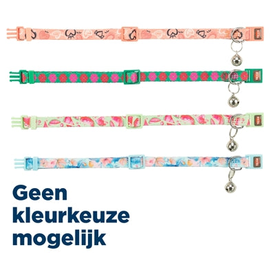 Trixie kattenhalsband flower power assorti