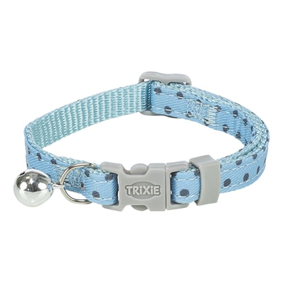 Trixie kattenhalsband stippen motief blauw