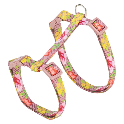 Trixie kattentuigje met riem bloemen motief assorti