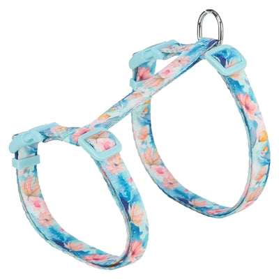 Trixie kattentuigje met riem flower power motief assorti