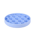 Zolux voerbak hond slow feed met zuignappen silicone blauw