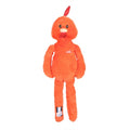 Zolux furry farm haan brock pluche met touw oranje