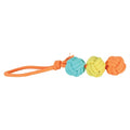 Zolux flostouw twist met 3 touwballen meerkleurig