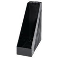 Tijdschriftencassette helit the tower line zwart a4 polystyreen