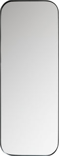 Woood doutzen spiegel - metaal - zwart - 110x40x5