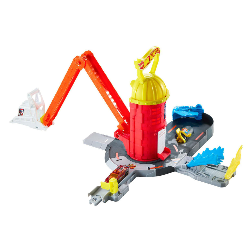 Hot wheels city superredding brandweerkazerne speelset en speelgoedauto