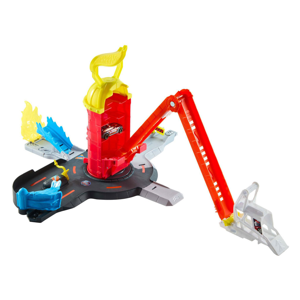 Hot wheels city superredding brandweerkazerne speelset en speelgoedauto