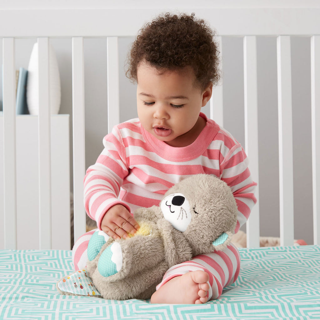 Fisher-price bedtijd otter 30 cm - baby speelgoed - 0 tot 6 maanden - knuffel