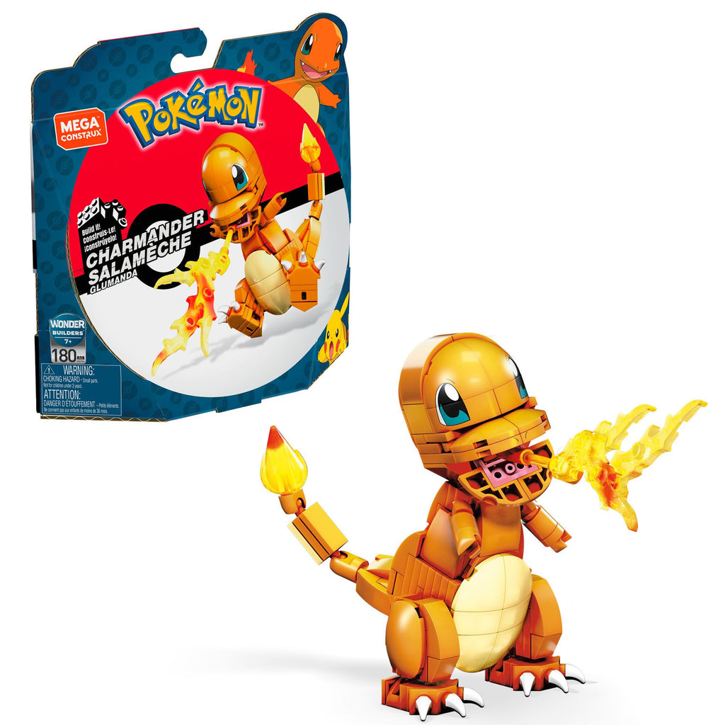 Mattel Mega Construx Pokémon Bouwset – Glumanda – 180 Dlg.