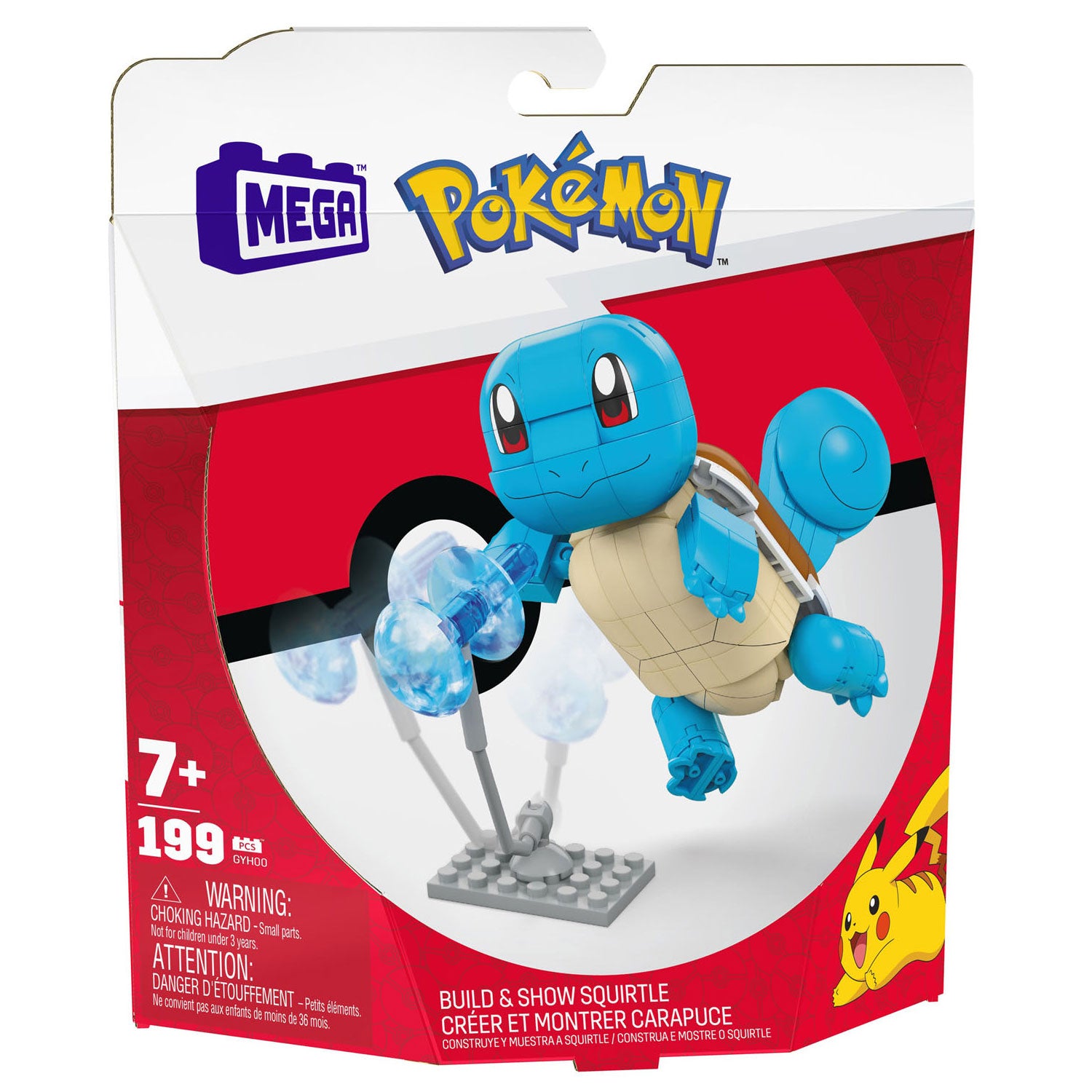 Mattel Mega Construx Pokémon Bouwset – Squirtle – 199 Dlg.
