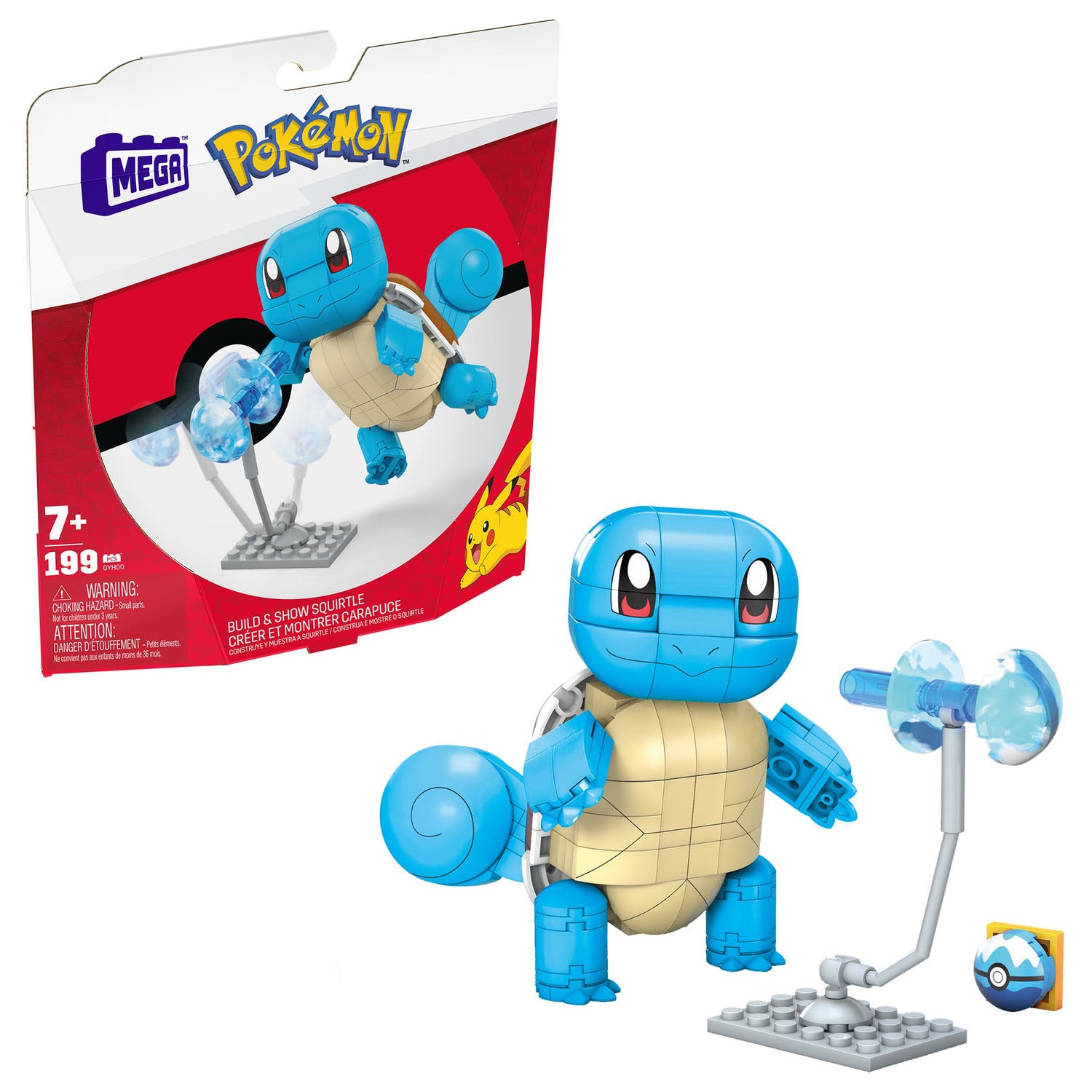 Mattel Mega Construx Pokémon Bouwset – Squirtle – 199 Dlg.