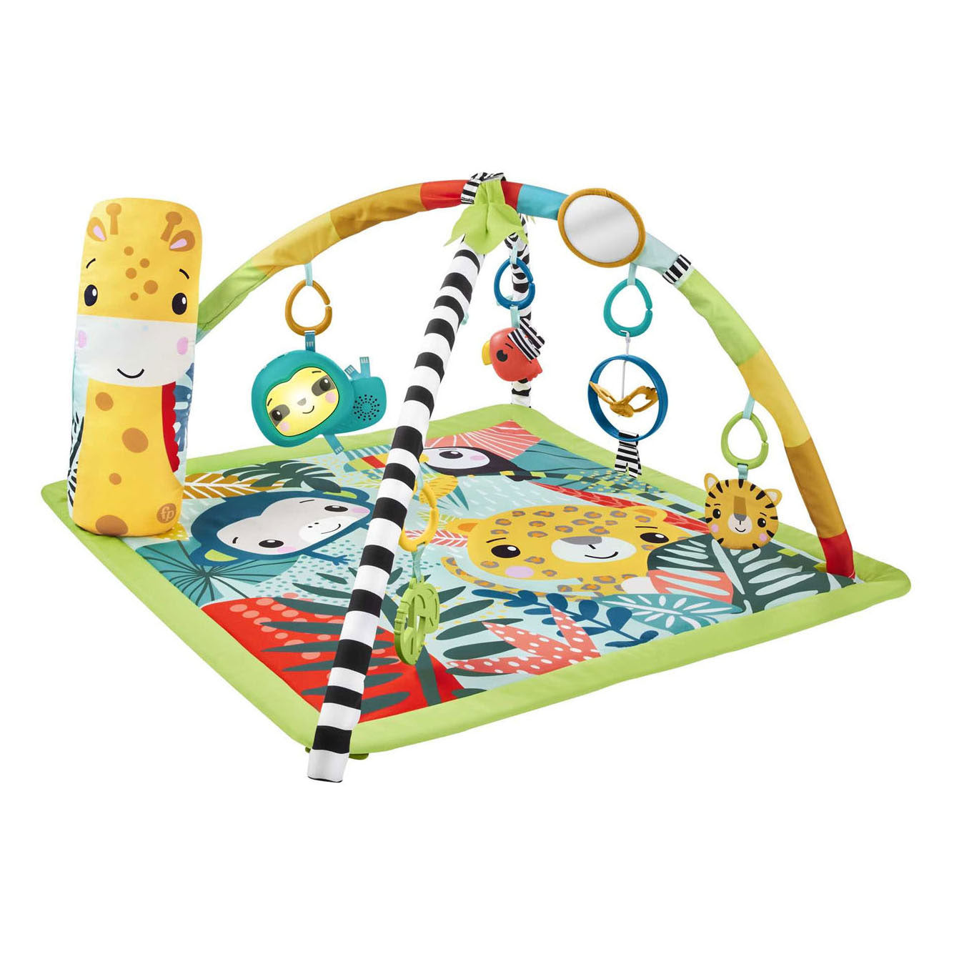 Fischer Preis Regenwald Babyspielmatte, 3in1