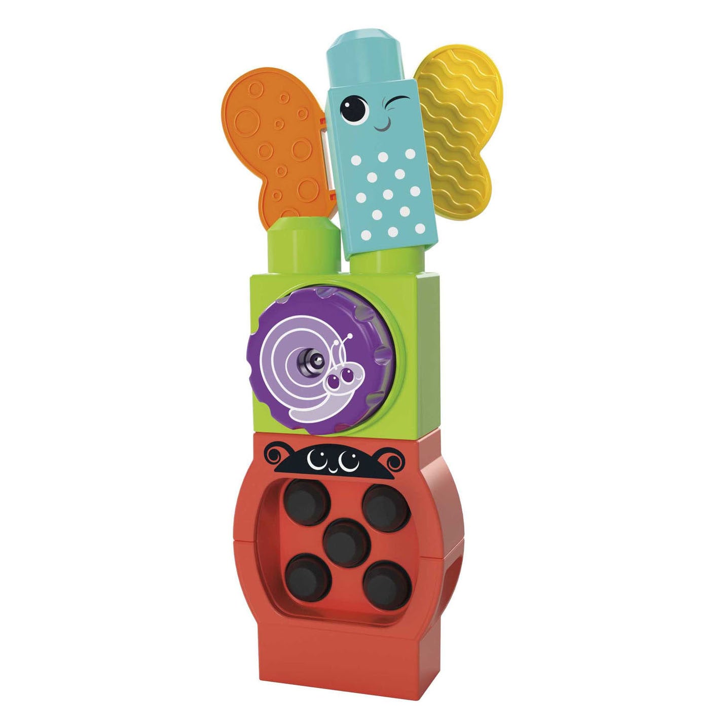 Mattel mega bloks move' n groove caterpillar bouwset - 30dlg.