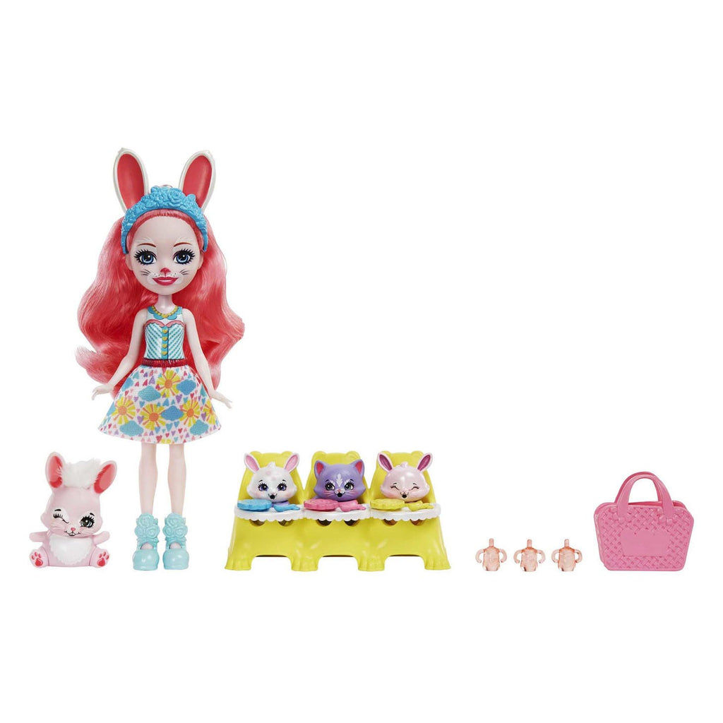 Mattel Enchantimals Baby Best Friend Pop Bree Bnunny und Twist
