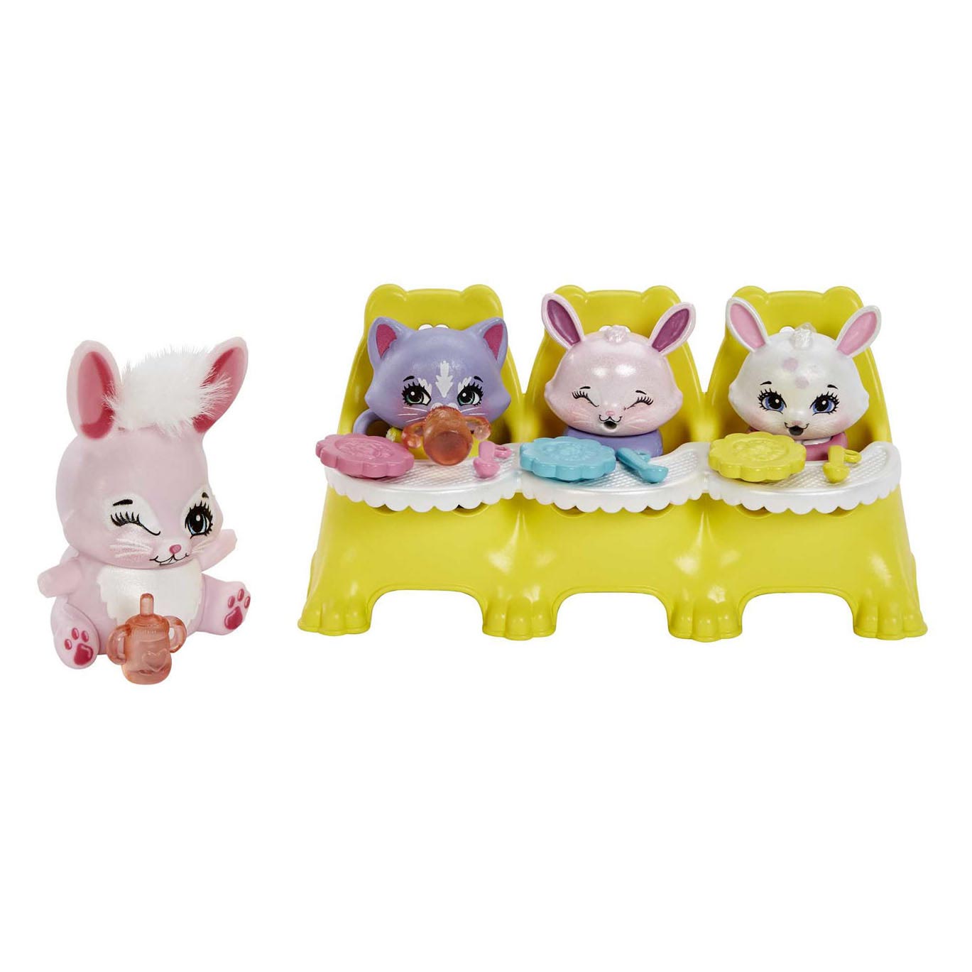 Mattel Enchantimals Baby Best Friend Pop Bree Bnunny und Twist