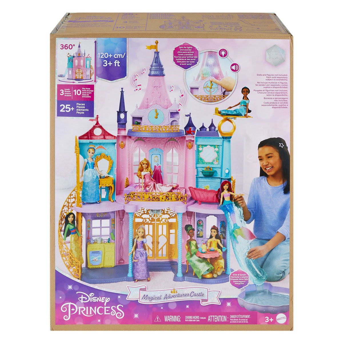 Mattel Prinzessinnen-Zauberabenteuer-Schloss-Puppenhaus