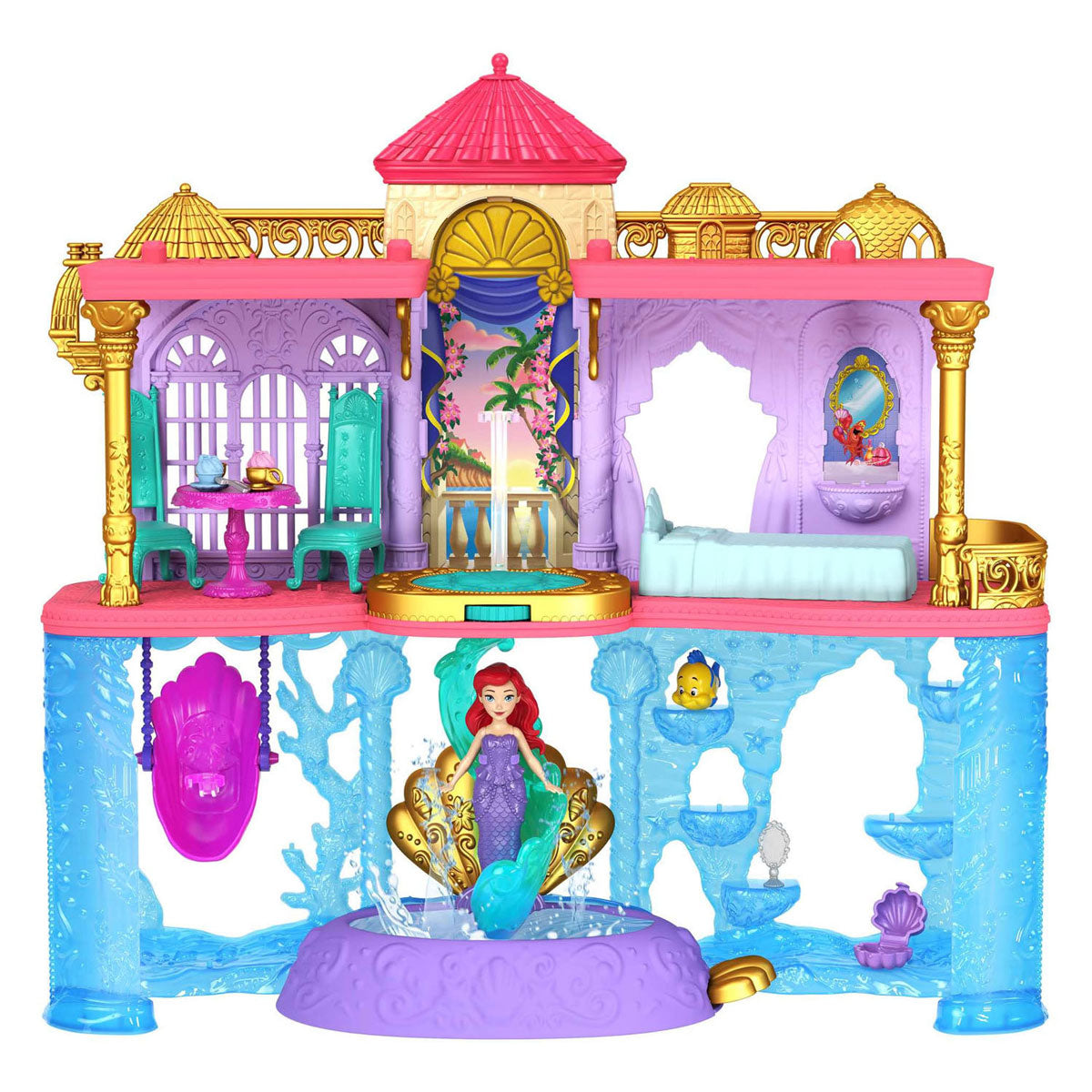 Mattel Disney Prinzessinnen-Puppenhaus „Land und Meer“