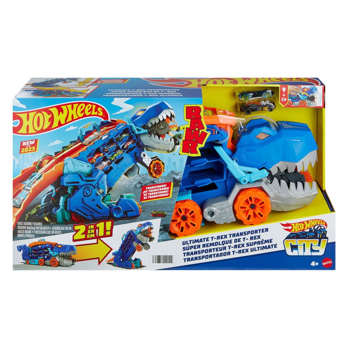 Hot Wheels City Ultimate T-Rex Transporter Spielset