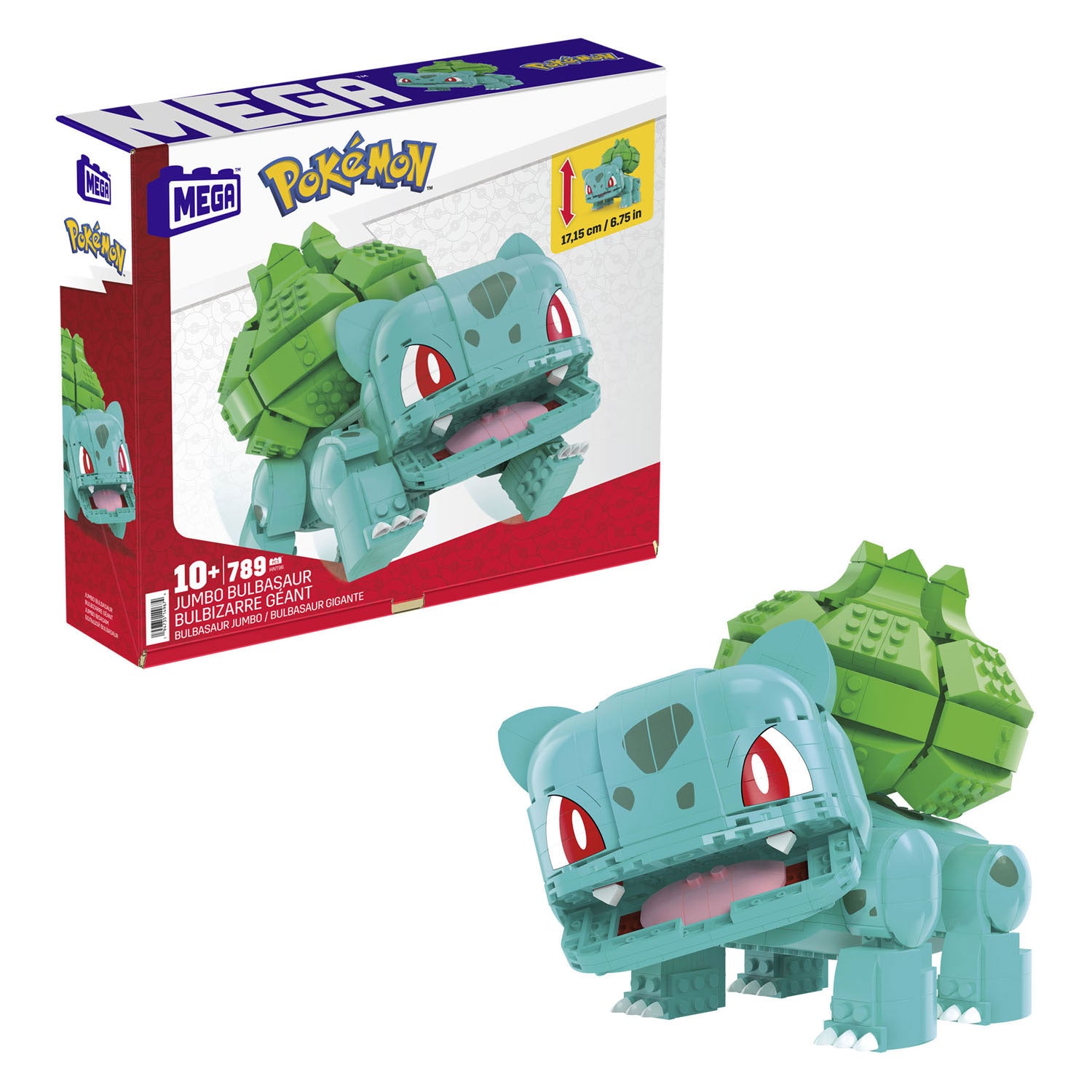 Mattel Mega Constux Pokémon Bauset Jumbo Bisasam