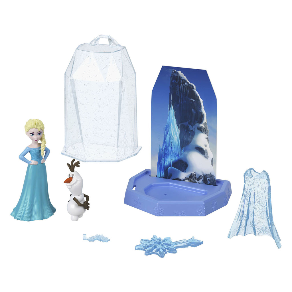 Mattel Disney Frozen Ice präsentiert die Modepuppen Elsa und Olaf.