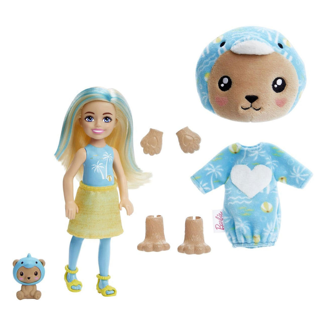 Mattel Cutie präsentiert Chelsea Teddybär als Delfin