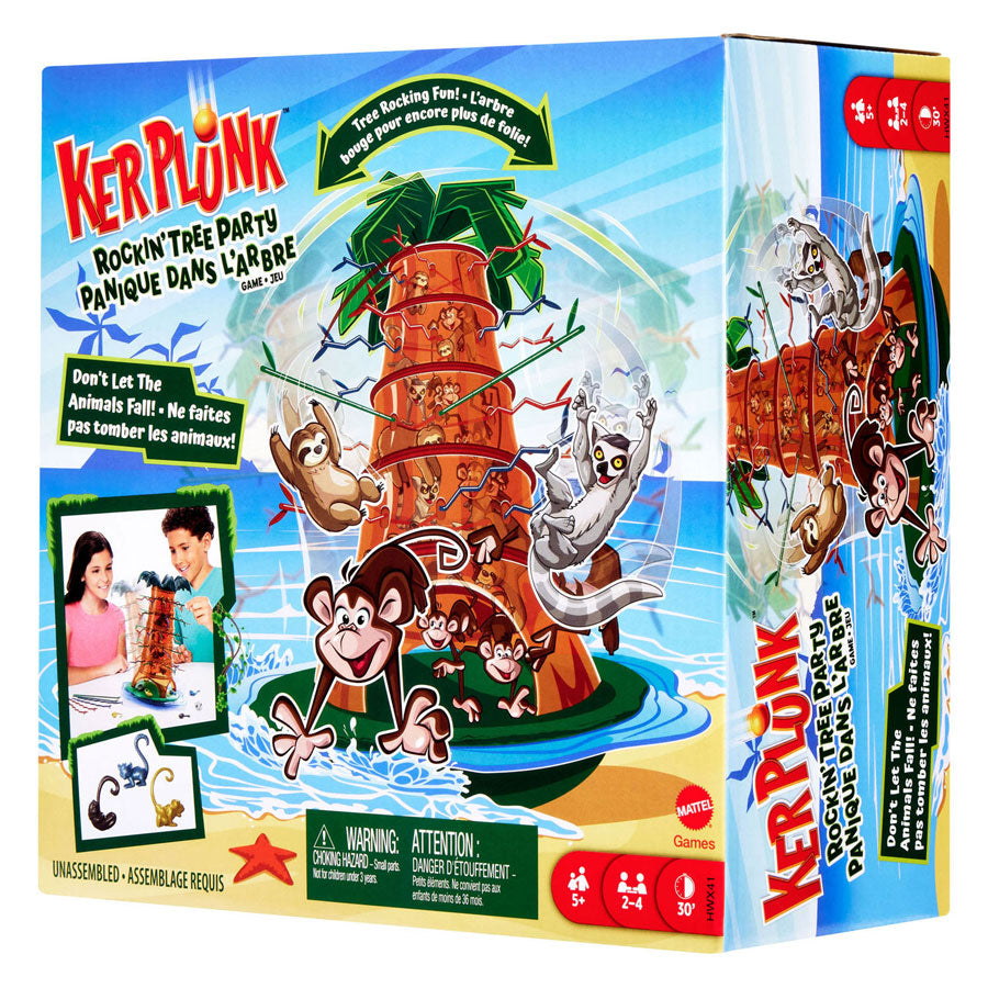 Mattel Falling Monkeys Swinging Tree Party Kinderspiel