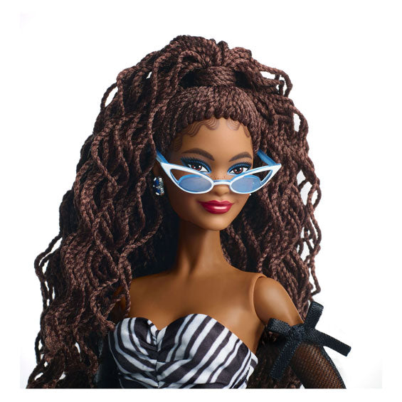Mattel barbie 65e blauwe saffieren verjaardag modepop