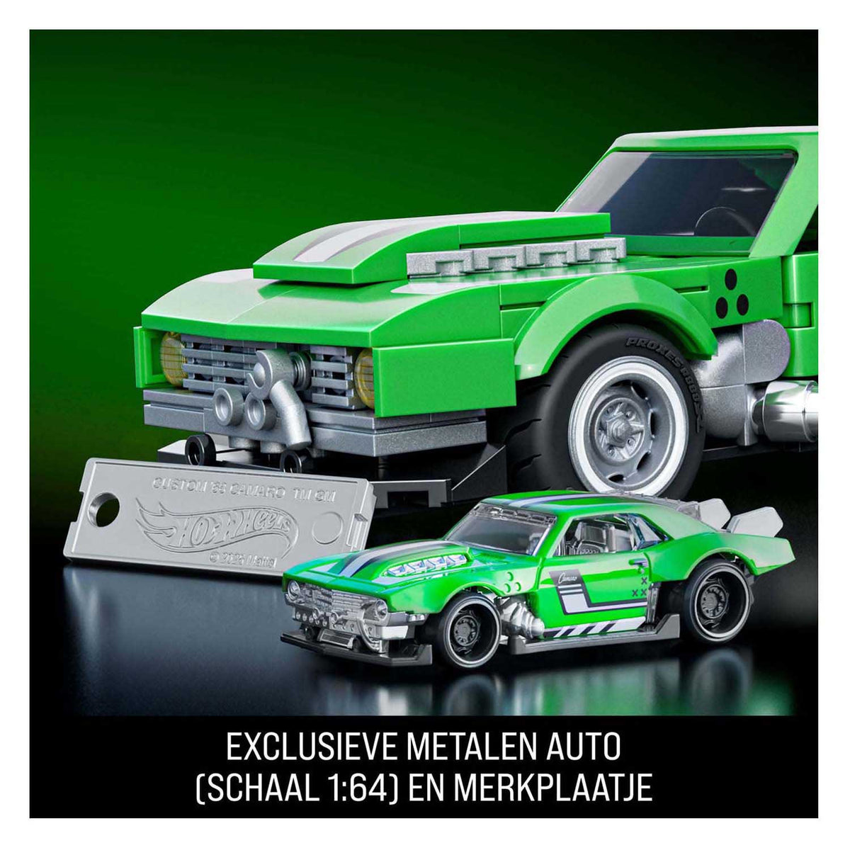 Brick shop mattel hot wheels speed serie - custom '68 camaro - bouwspeelgoed - 289 onderdelen