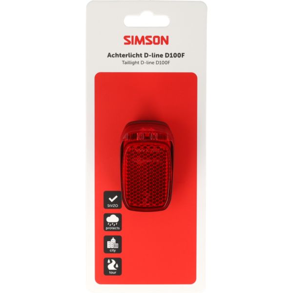 Simson Aurora Rücklicht D-Line D100F Nabendynamo