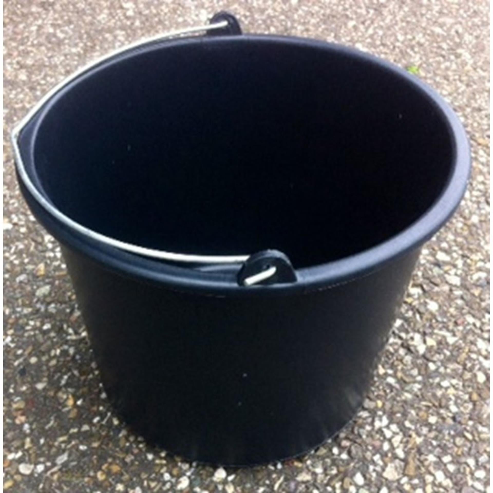 Producten bouwemmer kunststof zwart 12l