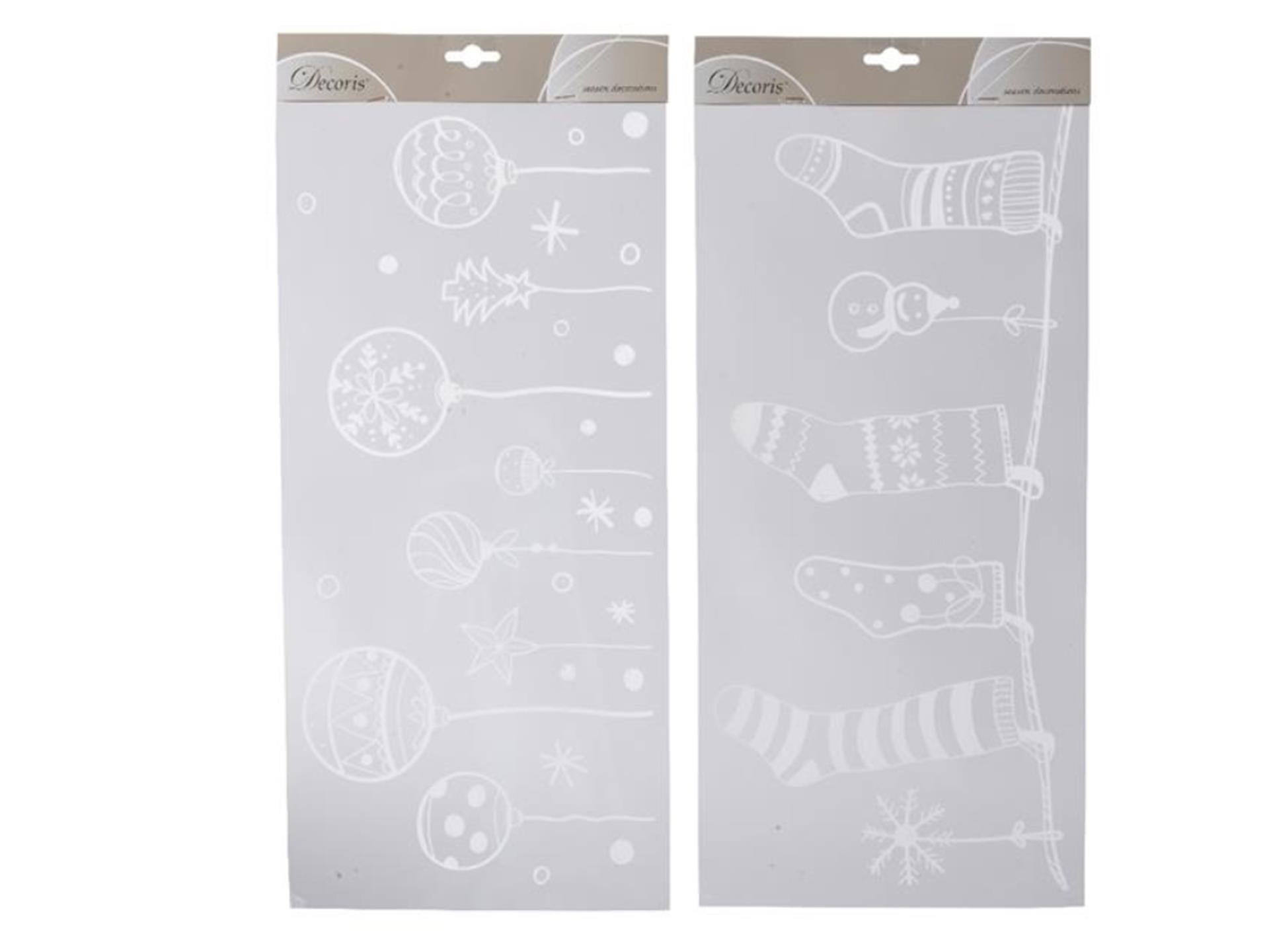 Decoris raamdecoratie sticker kerstsfeer
