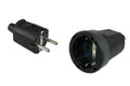 Pvc stekker 230v rand penaarde - zonder verkoopverpakking