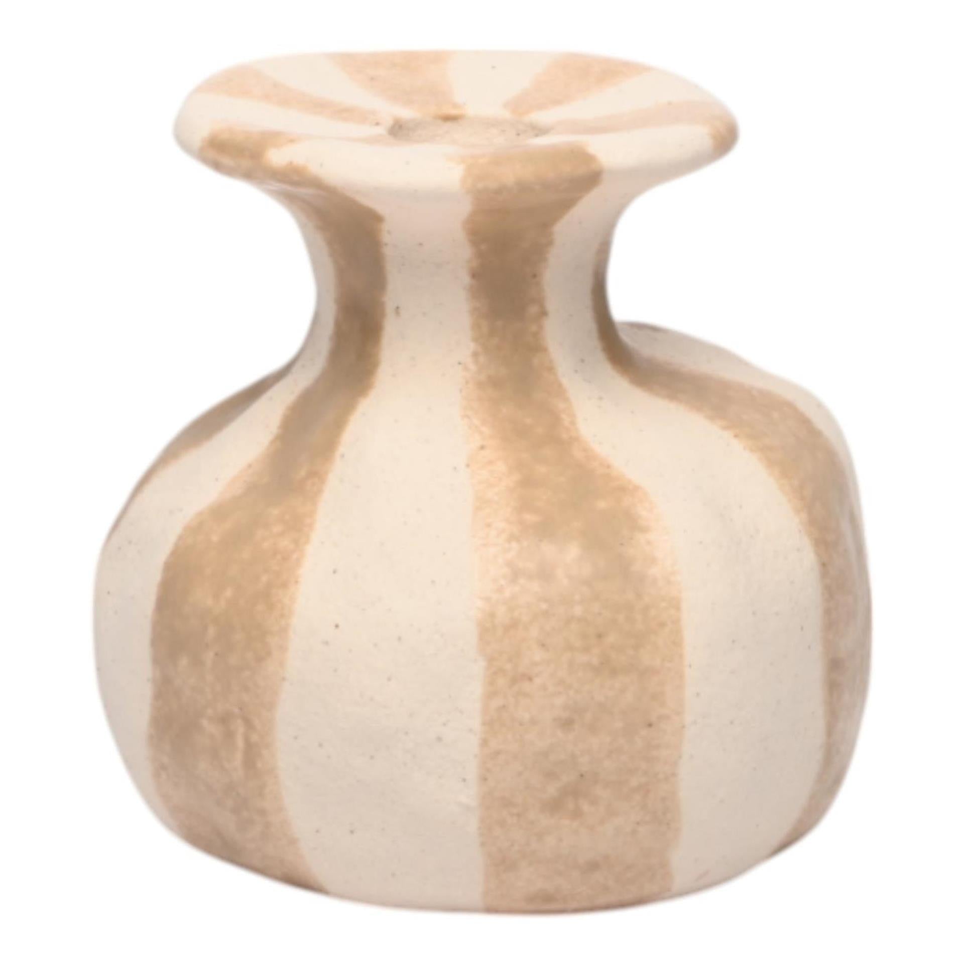 Mansion atmosphere kandelaar larisa crème wit 10,5xh10,3cm