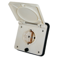 Schuko buiten wandcontactdoos beige voor caravan en camper - zonder verkoopverpakking