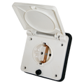 Schuko buiten wandcontactdoos wit voor caravan en camper - zonder verkoopverpakking