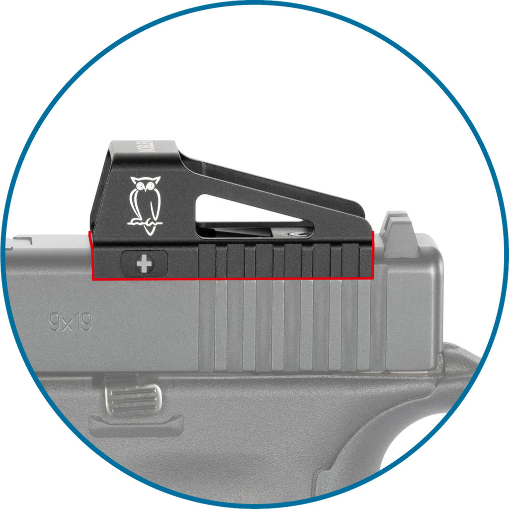 Noblex e-optics noblex red dot nv 1x23 os für glock mos (4.0 MOA)
