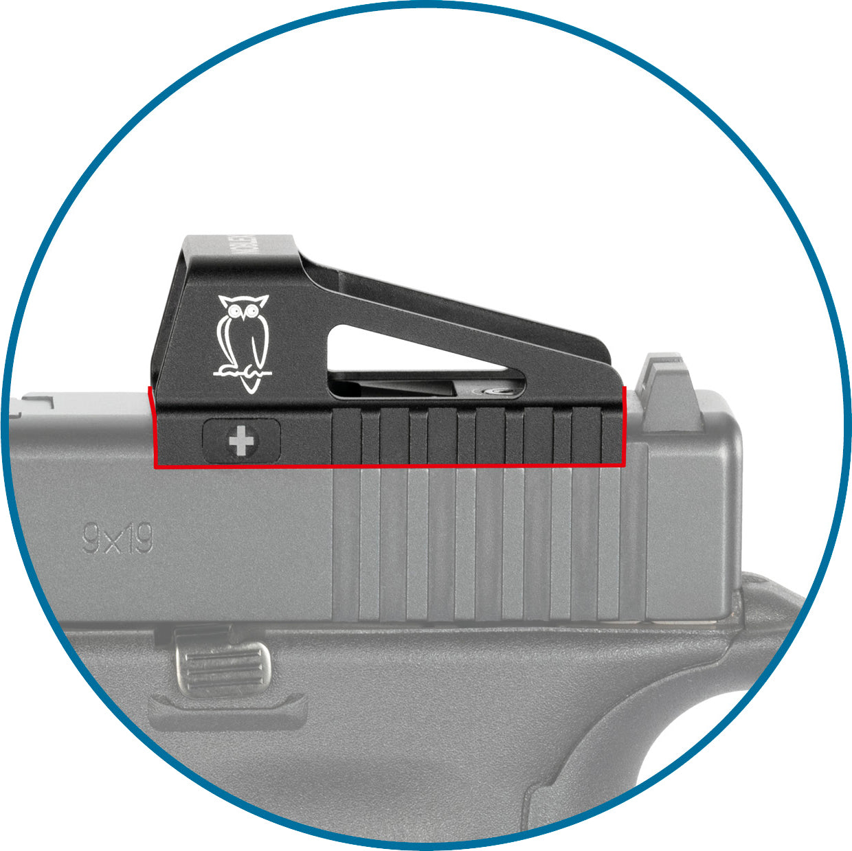 Noblex e-optics noblex red dot nv 1x23 os für glock mos (4.0 MOA)