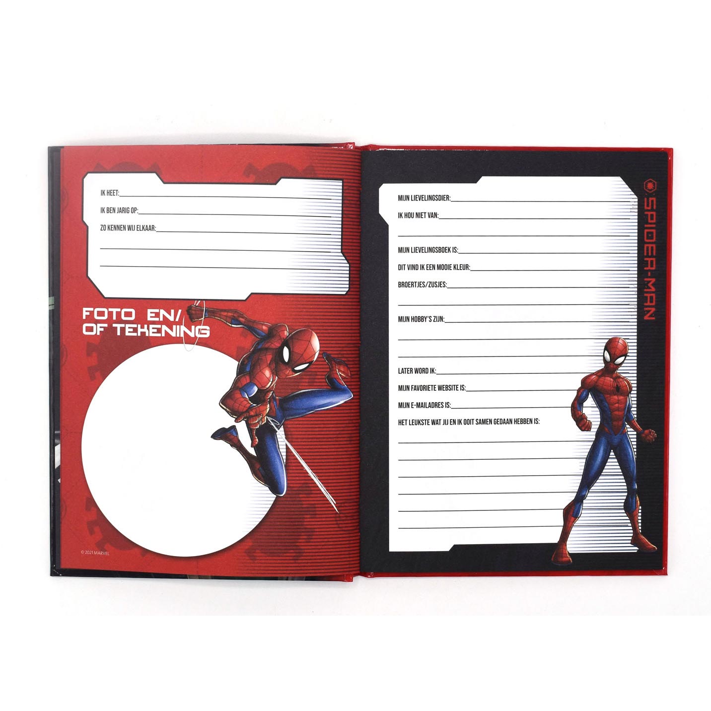 Imagebooks vriendenboek spiderman