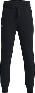 Under armour ua rival fleece joggers meisjes sportbroek - zwart