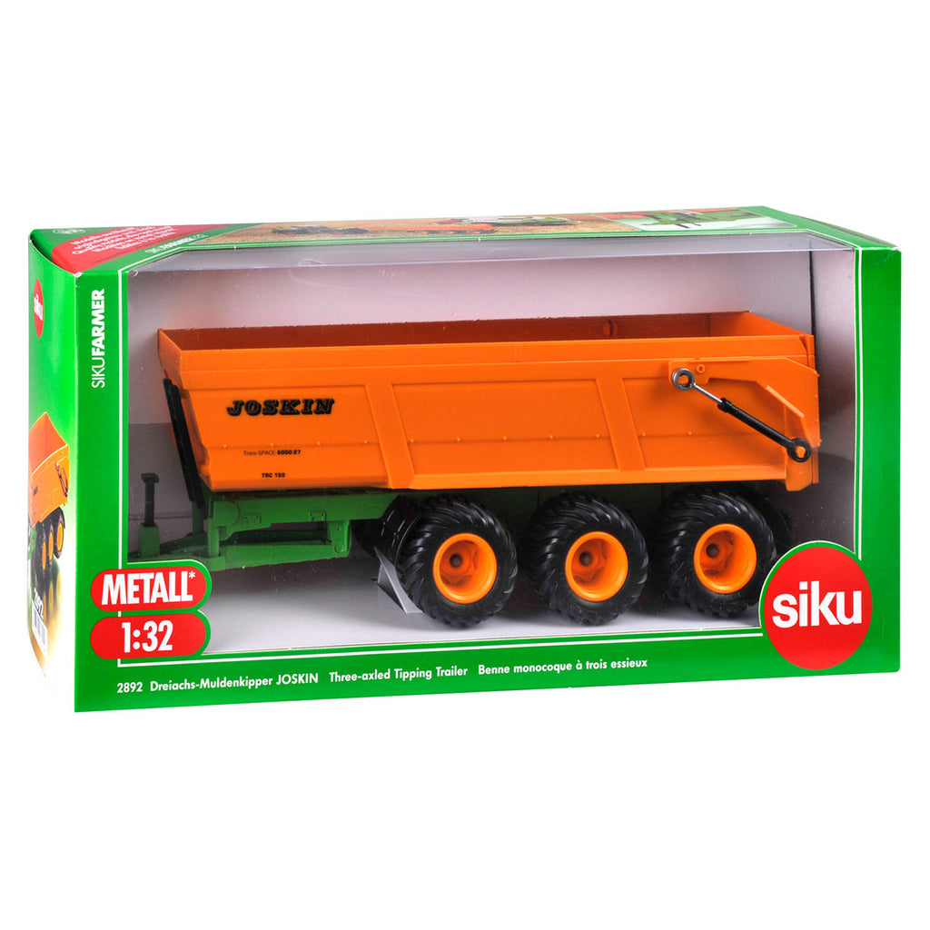 Siku 2892 Joskin Dreiradanhänger mit Kippaufbau 1:32