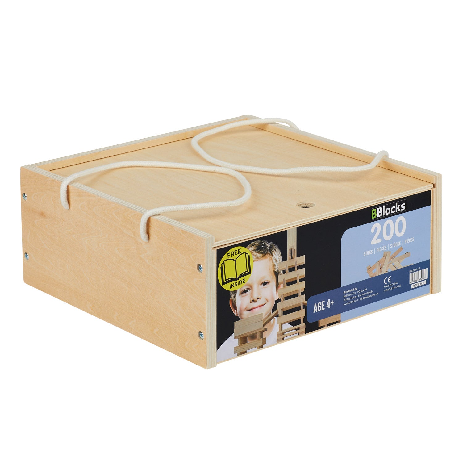 BBLOCKS -Gebäudetafeln in Lagerbox, 200 Stk.