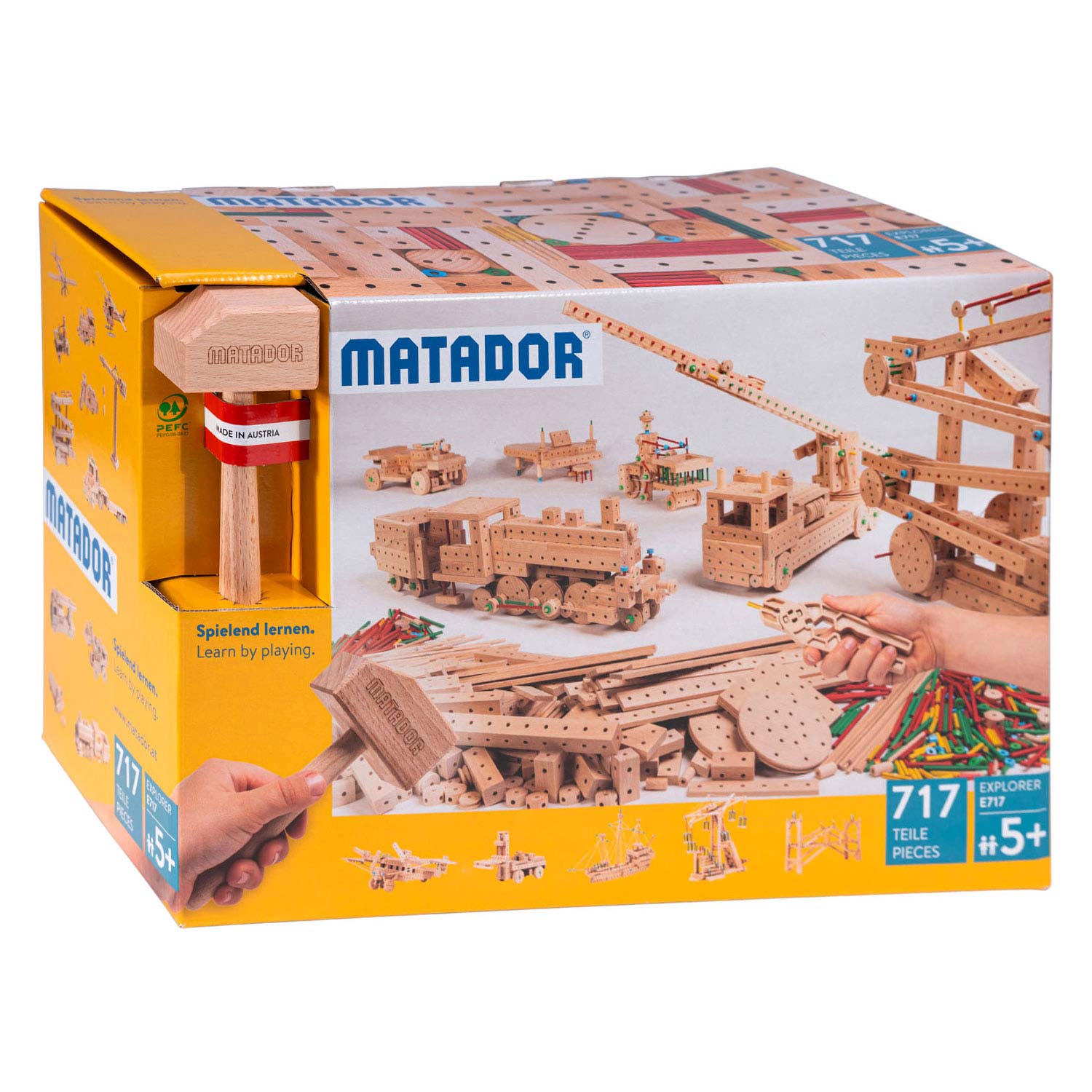 Matador Explorer E717 Baukasten aus Holz, 717 Teile.