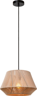 Lucide jessica - hanglamp - 1xe27 - grijs - japandi