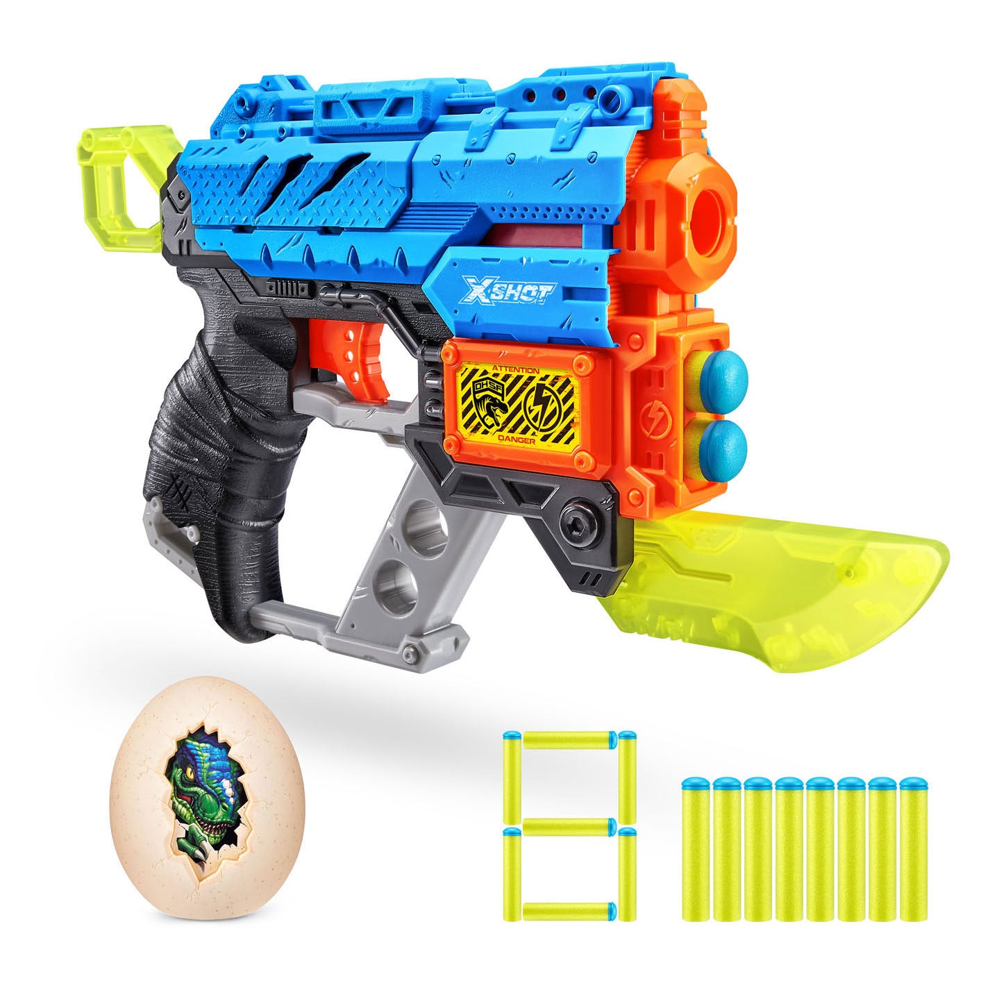ZURU X-Shot Dino-Angriff Ausrottung mit 8 Pfeilen