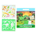 Toi-toys toi toys schetsboek met sjabloon dino