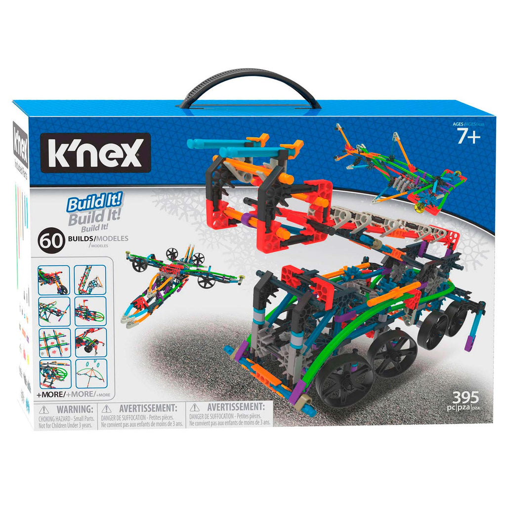 K'nex Konstruktionsset 60 Modelle, 395 Teile.