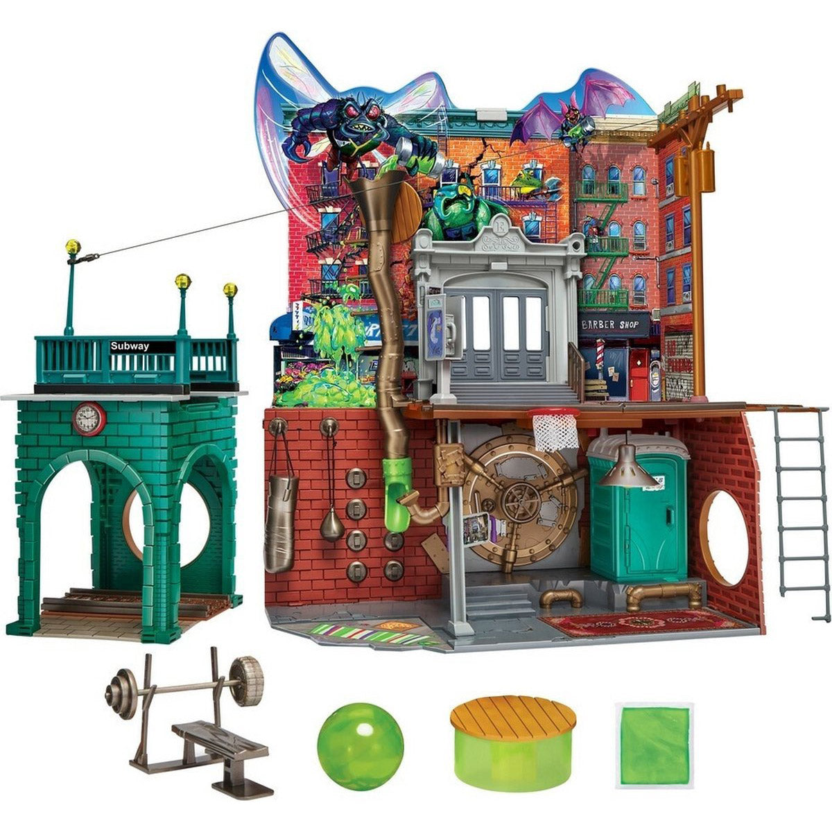 Boti Teenage Mutant Ninja Turtles Hauptviertel Spielset